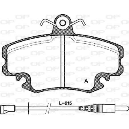 Kit de plaquettes de frein, frein à disque