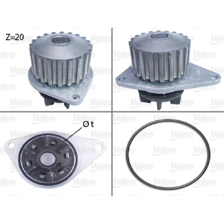 Pompe à eau, refroidissement du moteur