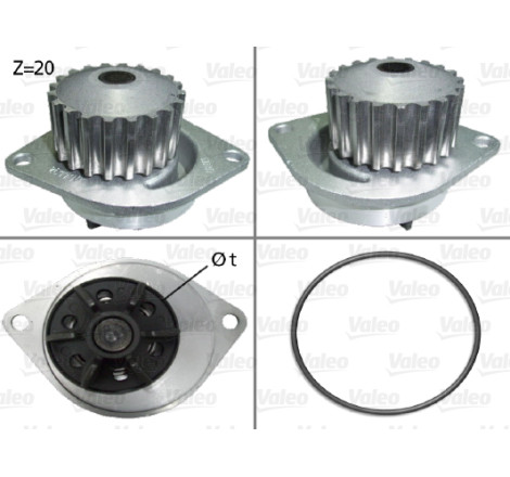 Pompe à eau, refroidissement du moteur