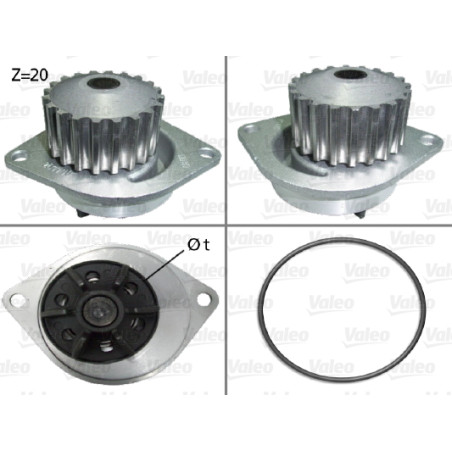 Pompe à eau, refroidissement du moteur