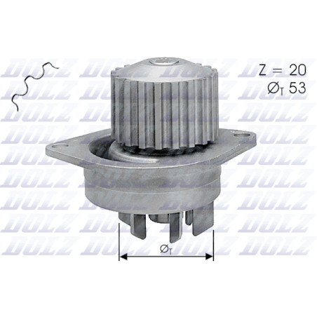 Pompe à eau, refroidissement du moteur