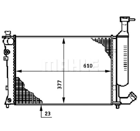 Radiateur, refroidissement du moteur BEHR