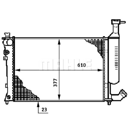 Radiateur, refroidissement du moteur BEHR