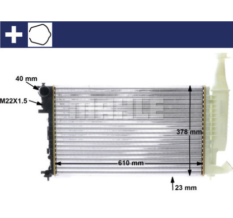 Radiateur, refroidissement du moteur BEHR