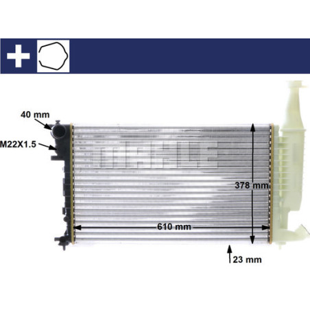 Radiateur, refroidissement du moteur BEHR