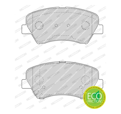 Kit de plaquettes de frein, frein à disque PREMIER ECO FRICTION