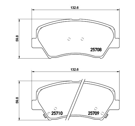 Kit de plaquettes de frein, frein à disque