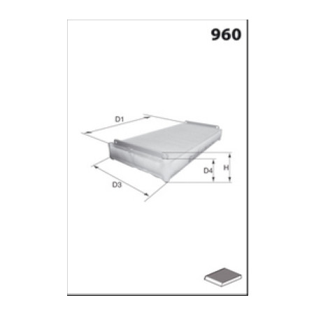 Filtre, air de l'habitacle