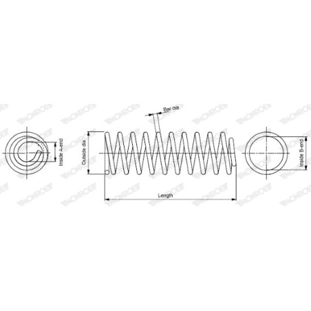 Ressort de suspension MONROE OESpectrum SPRINGS