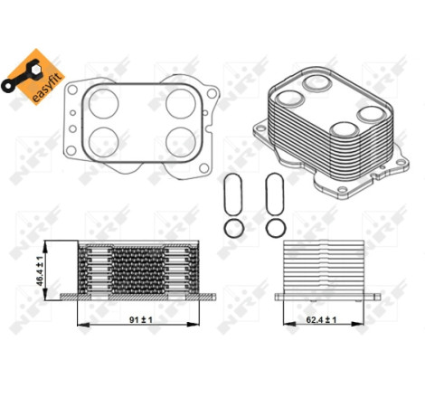 Radiateur d'huile EASY FIT