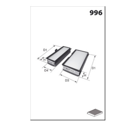 Filtre, air de l'habitacle