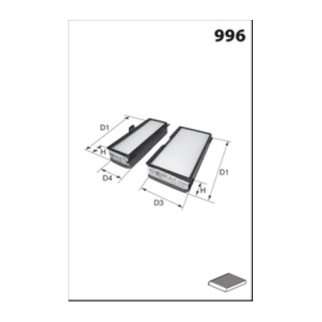 Filtre, air de l'habitacle