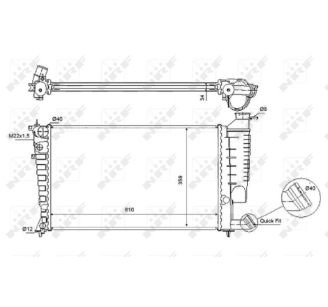 Radiateur, refroidissement du moteur EASY FIT