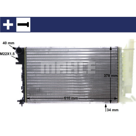 Radiateur, refroidissement du moteur BEHR