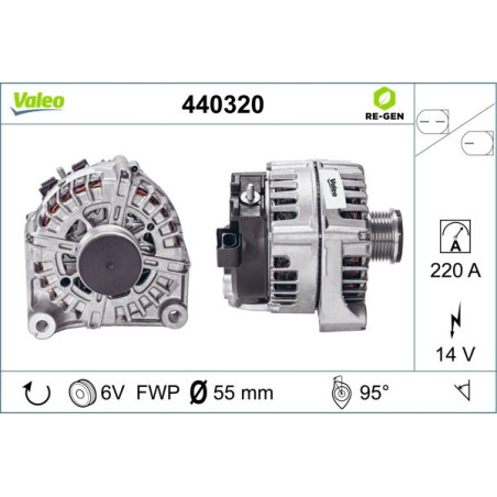 Alternateur VALEO RE-GEN REMANUFACTURED