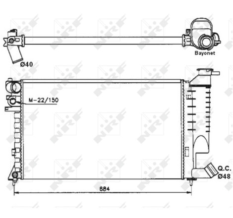 Radiateur, refroidissement du moteur