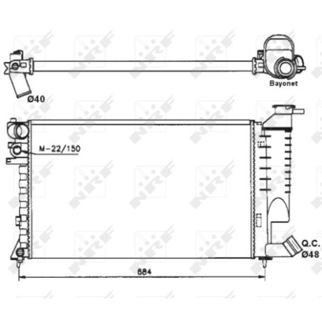 Radiateur, refroidissement du moteur