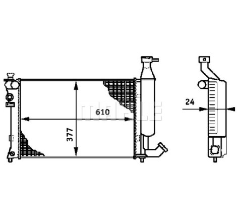 Radiateur, refroidissement du moteur BEHR