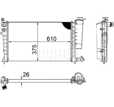 Radiateur, refroidissement du moteur BEHR