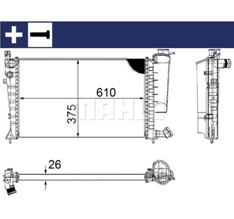 Radiateur, refroidissement du moteur BEHR