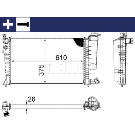 Radiateur, refroidissement du moteur BEHR