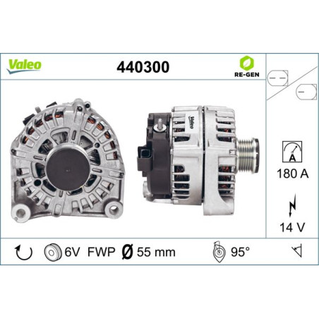 Alternateur VALEO RE-GEN REMANUFACTURED