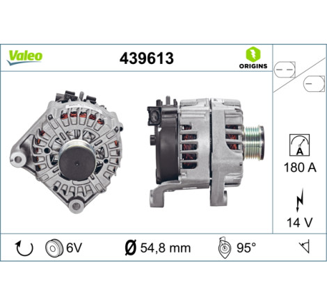 Alternateur VALEO ORIGINS NEW