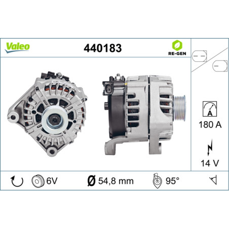 Alternateur VALEO RE-GEN REMANUFACTURED