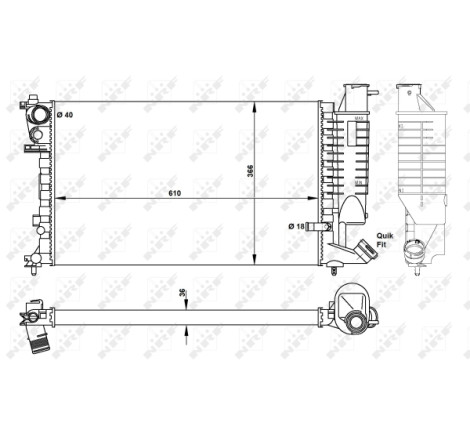 Radiateur, refroidissement du moteur