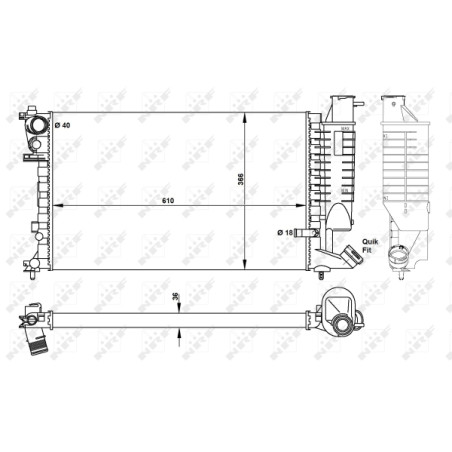 Radiateur, refroidissement du moteur