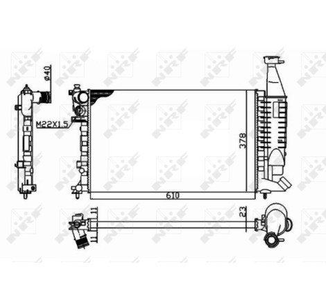 Radiateur, refroidissement du moteur