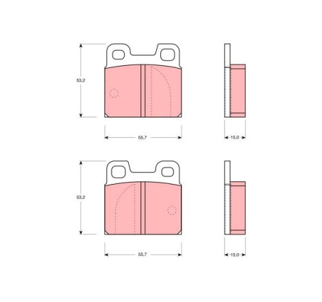 Kit de plaquettes de frein, frein à disque