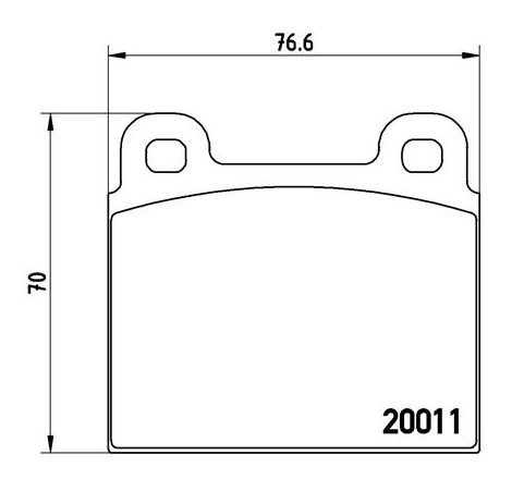 Kit de plaquettes de frein, frein à disque