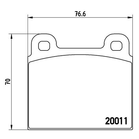 Kit de plaquettes de frein, frein à disque