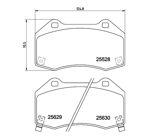 Kit de plaquettes de frein, frein à disque Q+