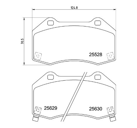 Kit de plaquettes de frein, frein à disque