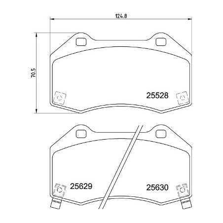 Kit de plaquettes de frein, frein à disque