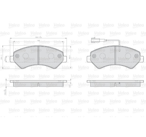 Kit de plaquettes de frein, frein à disque OPTIPACK for LCV