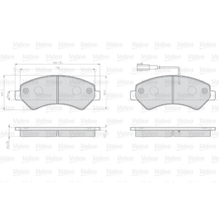 Kit de plaquettes de frein, frein à disque OPTIPACK for LCV