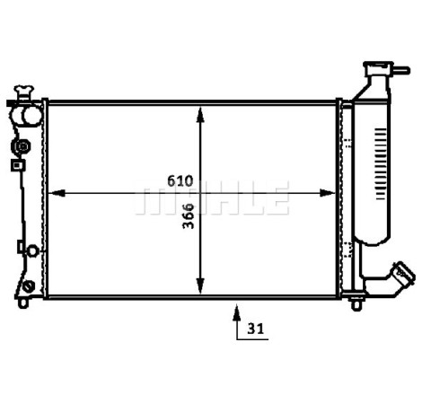 Radiateur, refroidissement du moteur BEHR