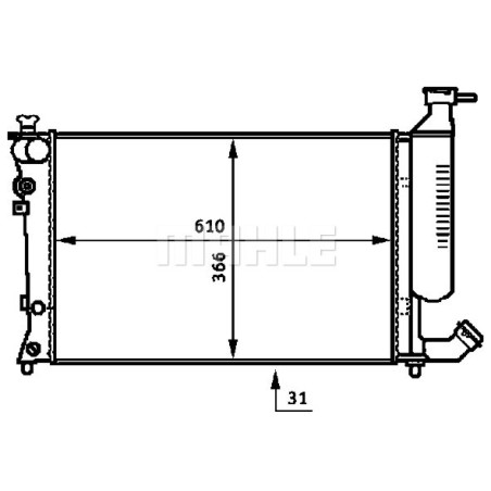 Radiateur, refroidissement du moteur BEHR