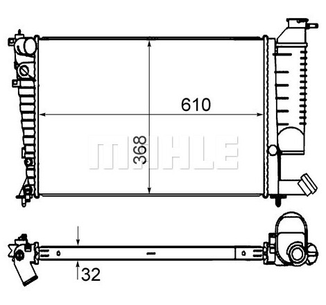 Radiateur, refroidissement du moteur BEHR