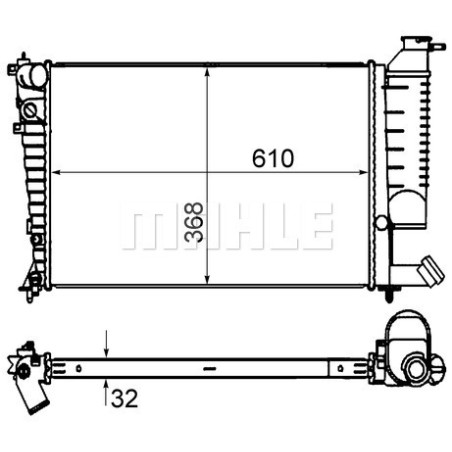 Radiateur, refroidissement du moteur BEHR