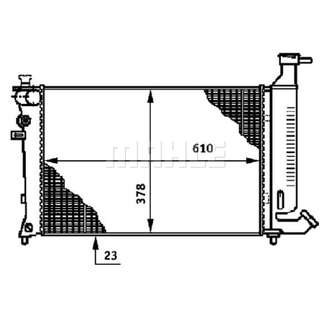 Radiateur, refroidissement du moteur BEHR