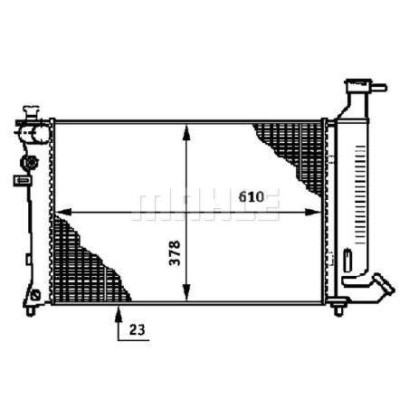 Radiateur, refroidissement du moteur BEHR