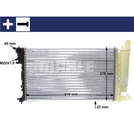 Radiateur, refroidissement du moteur BEHR