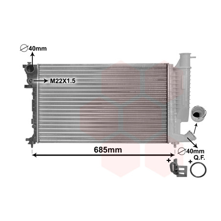 Radiateur, refroidissement du moteur *** IR PLUS ***