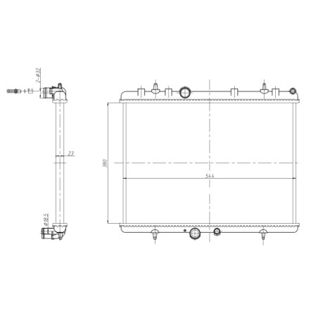 Radiateur, refroidissement du moteur Economy Class