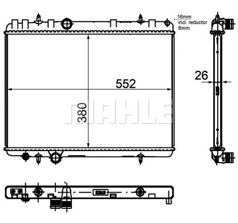 Radiateur, refroidissement du moteur BEHR *** PREMIUM LINE ***