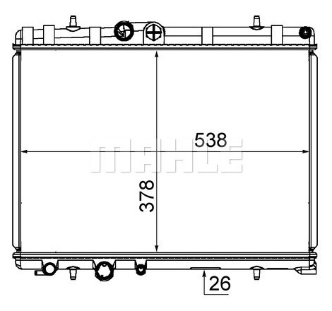 Radiateur, refroidissement du moteur BEHR